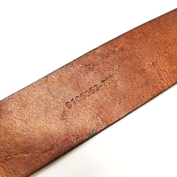 Lauren Ralph Lauren LRL Belt Womens XL Tan Embossed Floral Boho Western